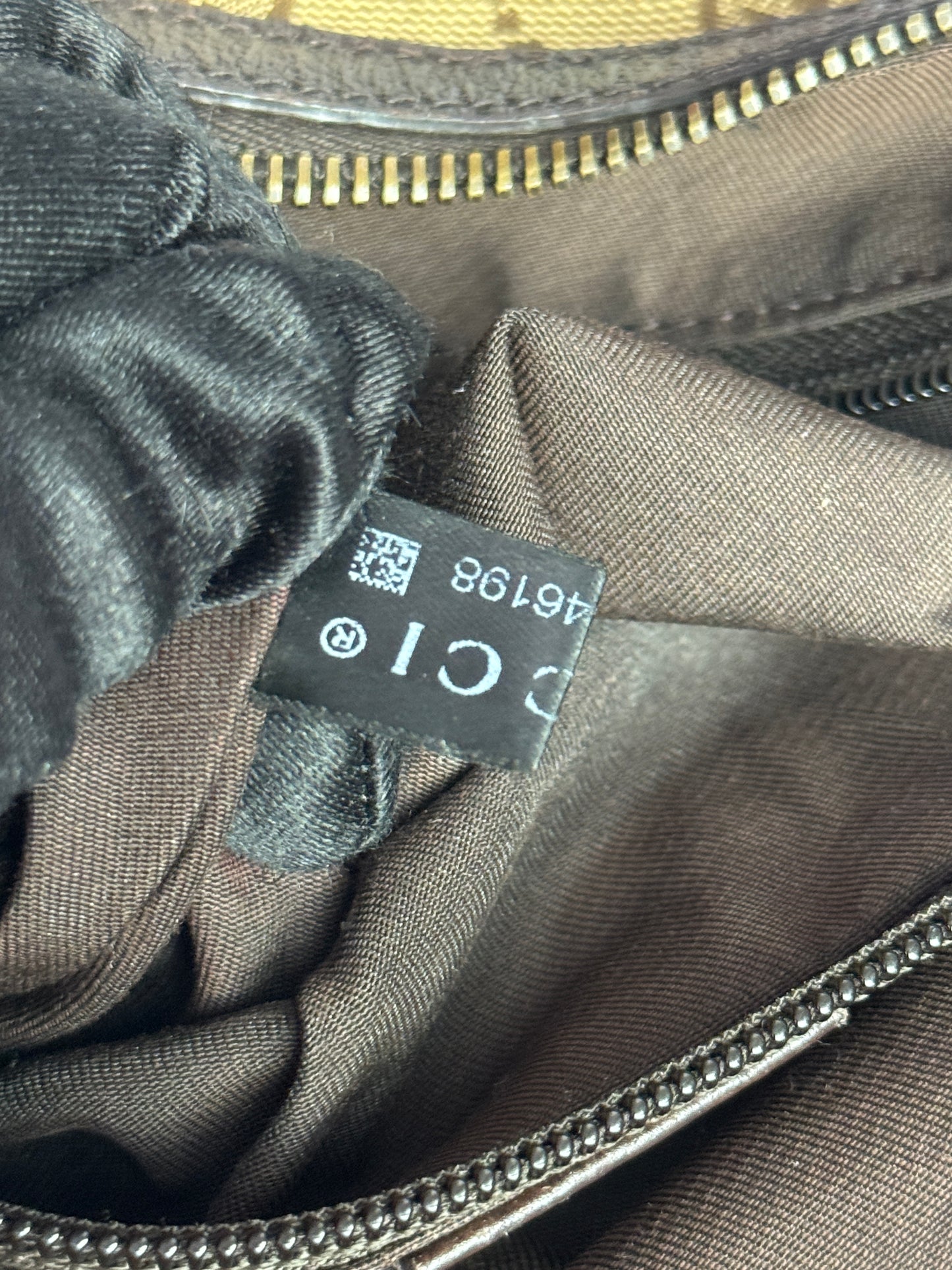 GUCCI Web Halfmoon GG Canvas