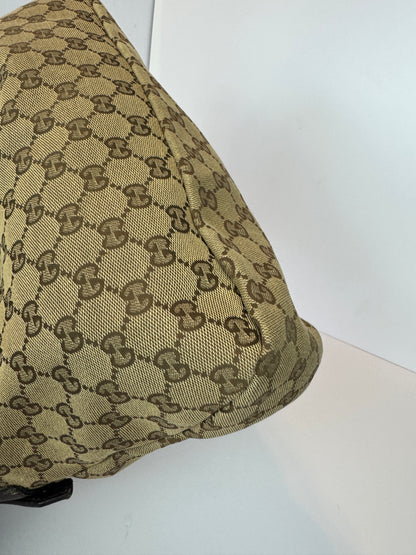 Gucci Hobo Horse-bit GG Canvas Brown
