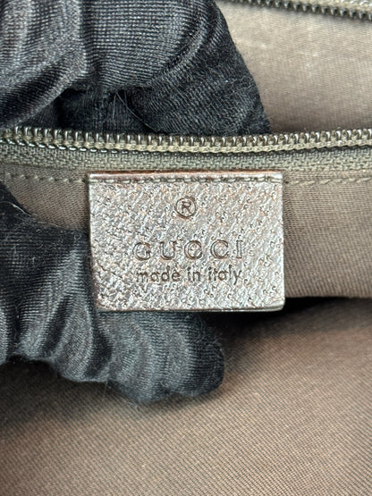 GUCCI Web Flap messenger GG Canvas Brown