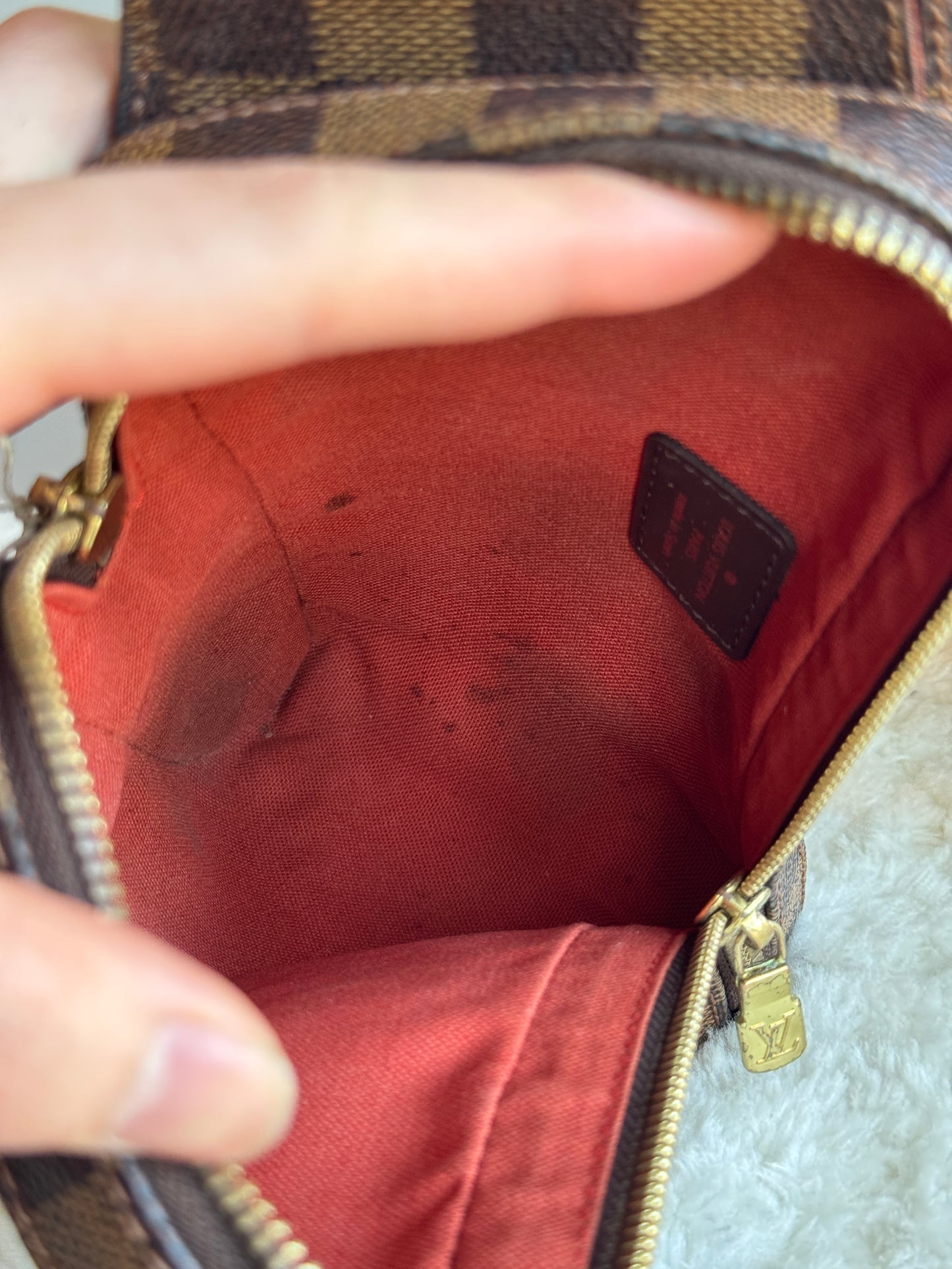 LOUIS VUITTON Damier Ebene Geronimos Sling bag