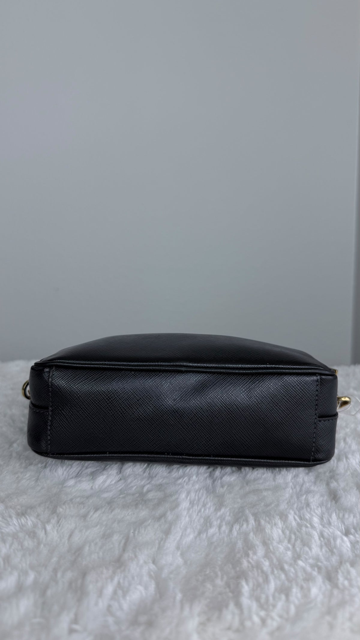 PRADA Camera Saffiano double zip Black