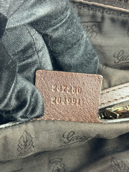 Gucci GG Charm Convertible Tote GG Canvas Brown