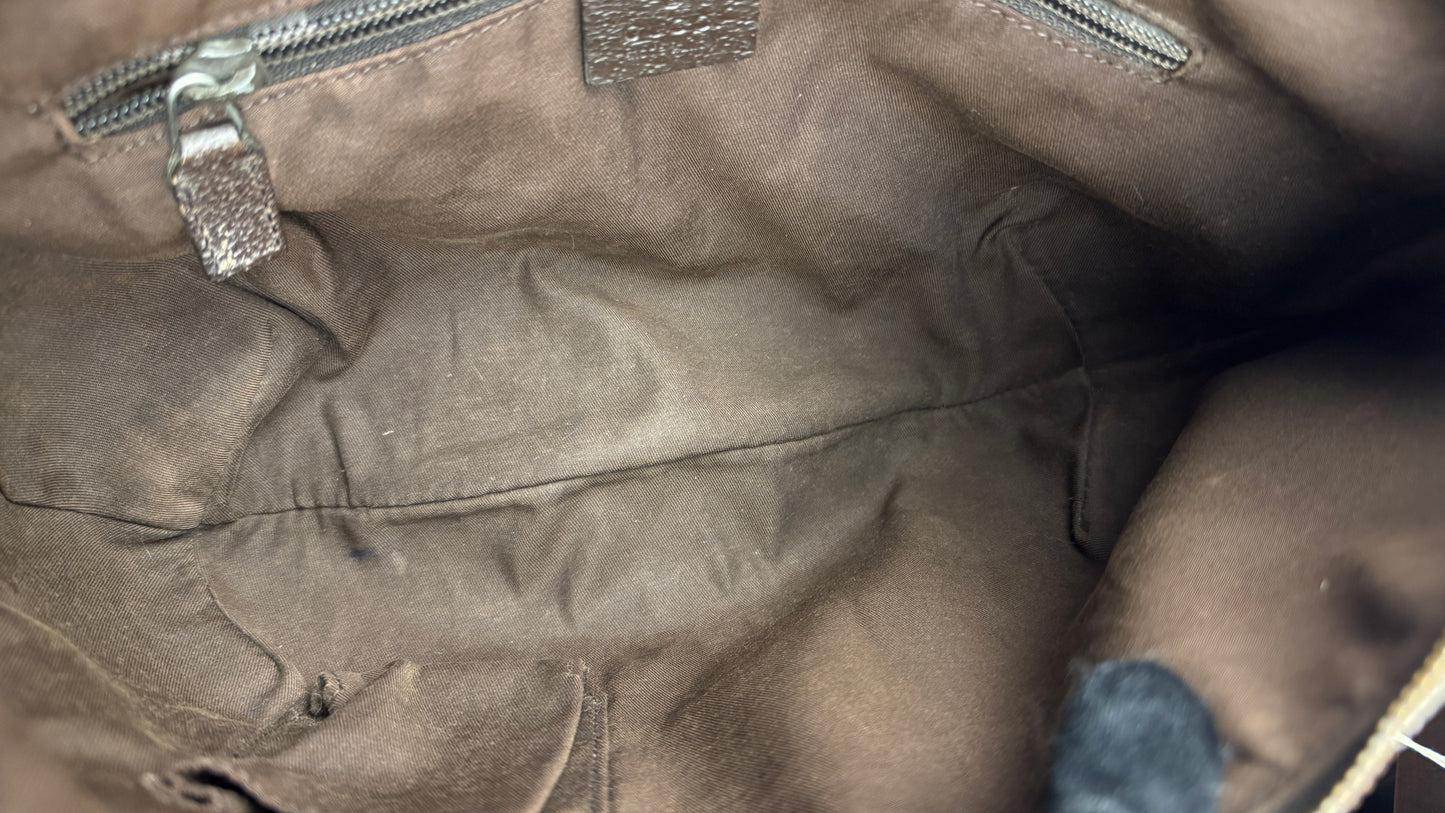 Gucci Half-Moon Wen Strap hobo brown