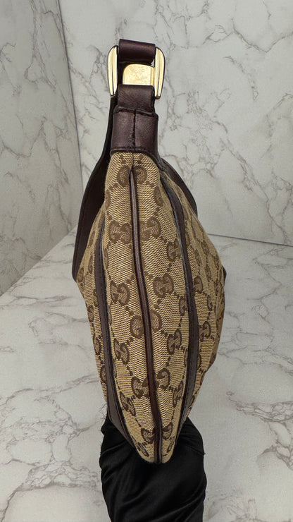 Gucci Abbey D-ring GG Canvas Brown