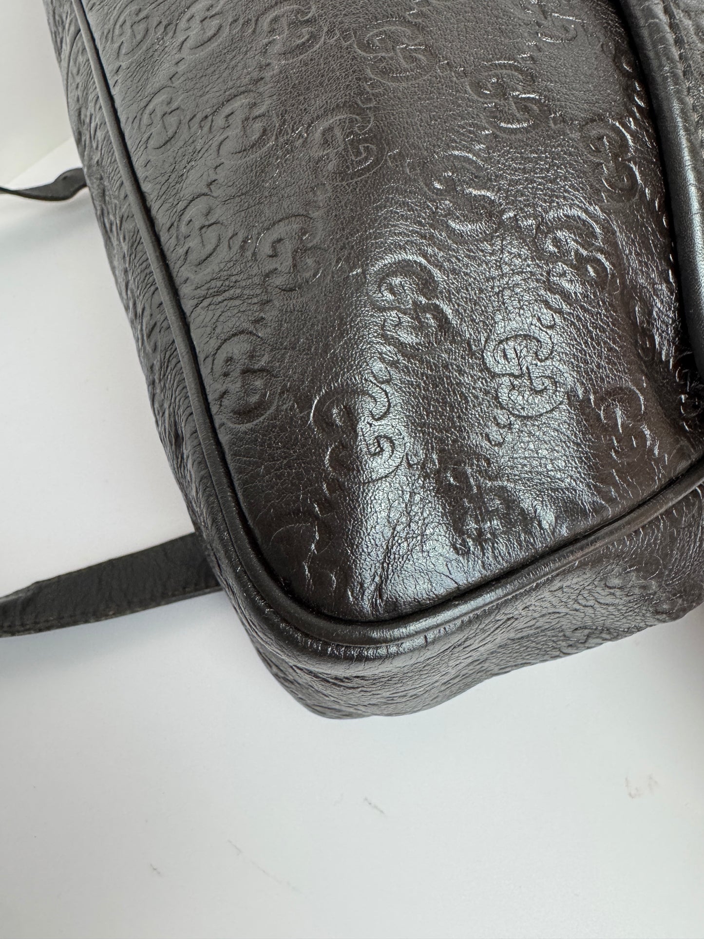 Gucci Flap Messenger GG Monogram Dark Brown