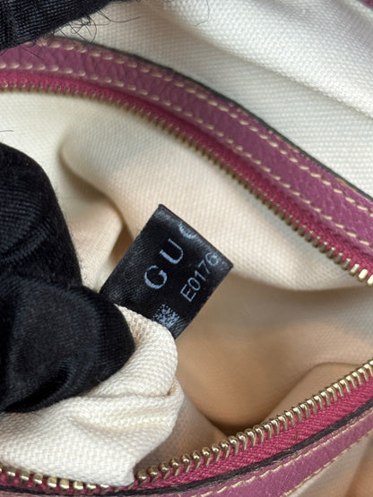 GUCCI Bree Convertible Top Handle GG Canvas Pink