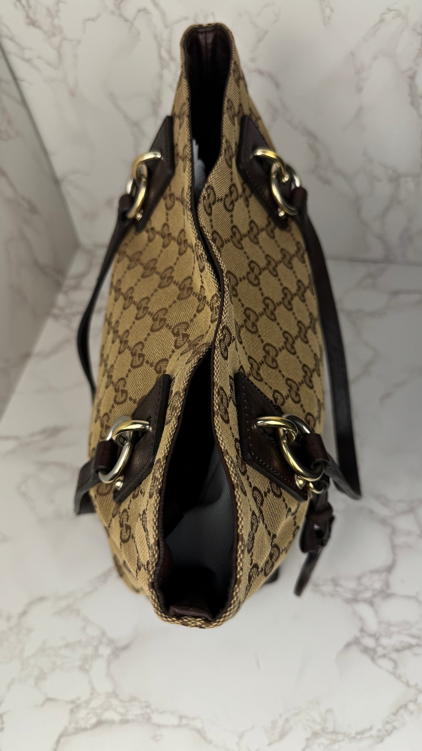 Gucci Tote GG Canvas Eclipse Brown