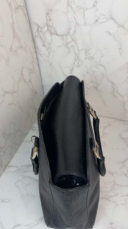 Fendi Zucca Canvas Top Handle Tote Bag