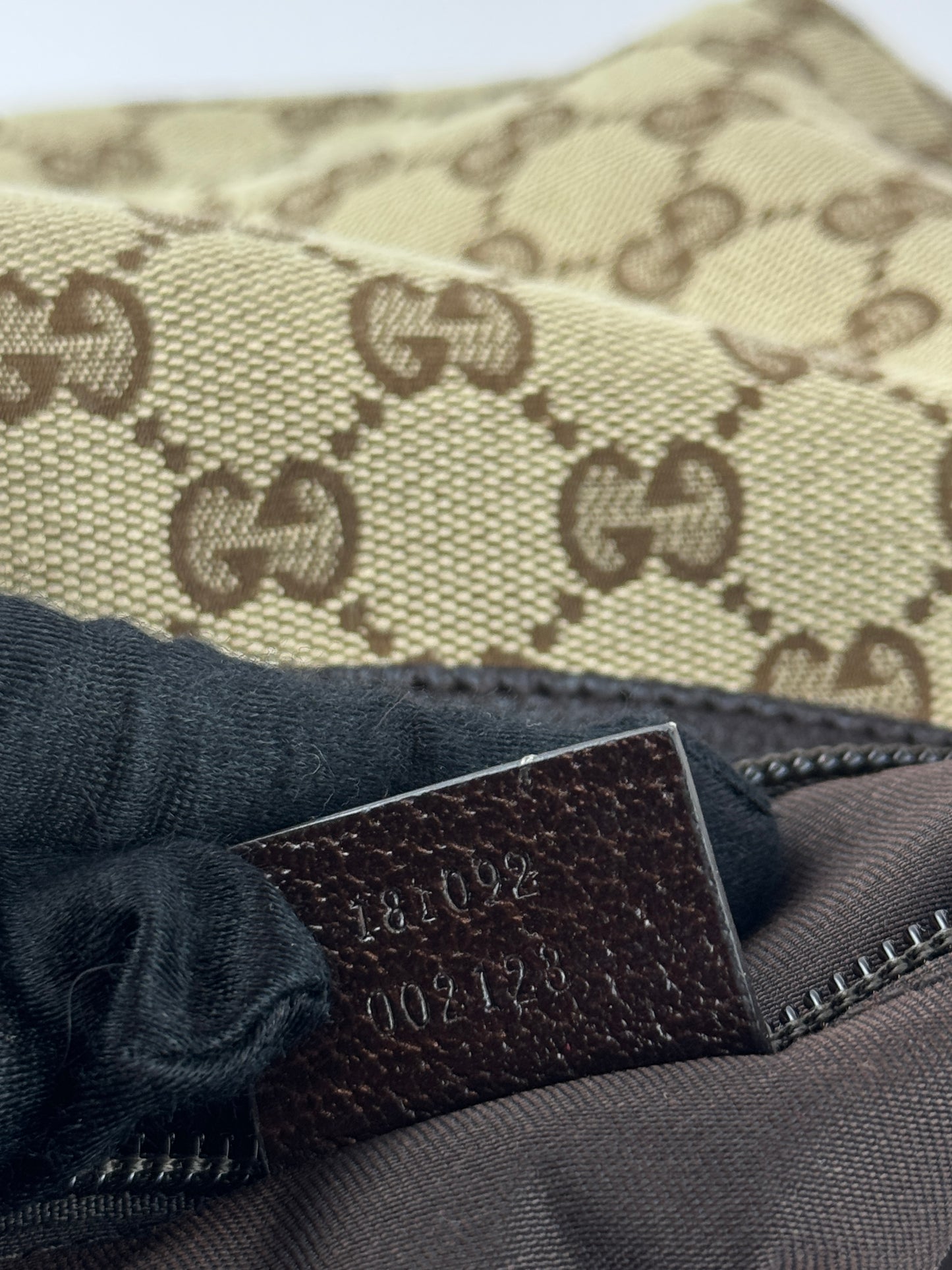 Gucci Web Halfmoon Crossbody GG Canvas