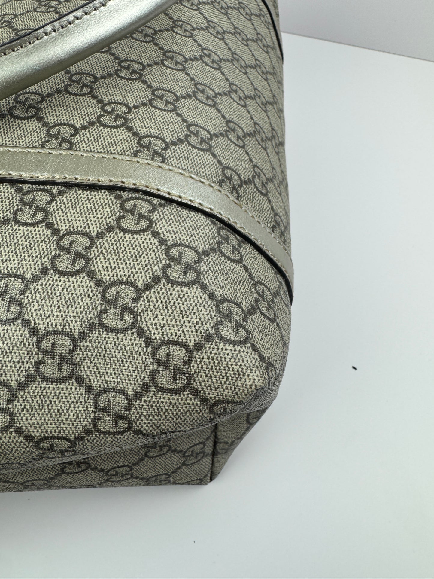 Gucci shopping Coated Canvas Grey