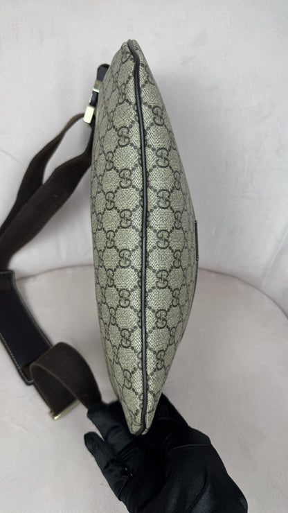 Gucci GG Supreme GG Belt Bag Coated Canvas Brown