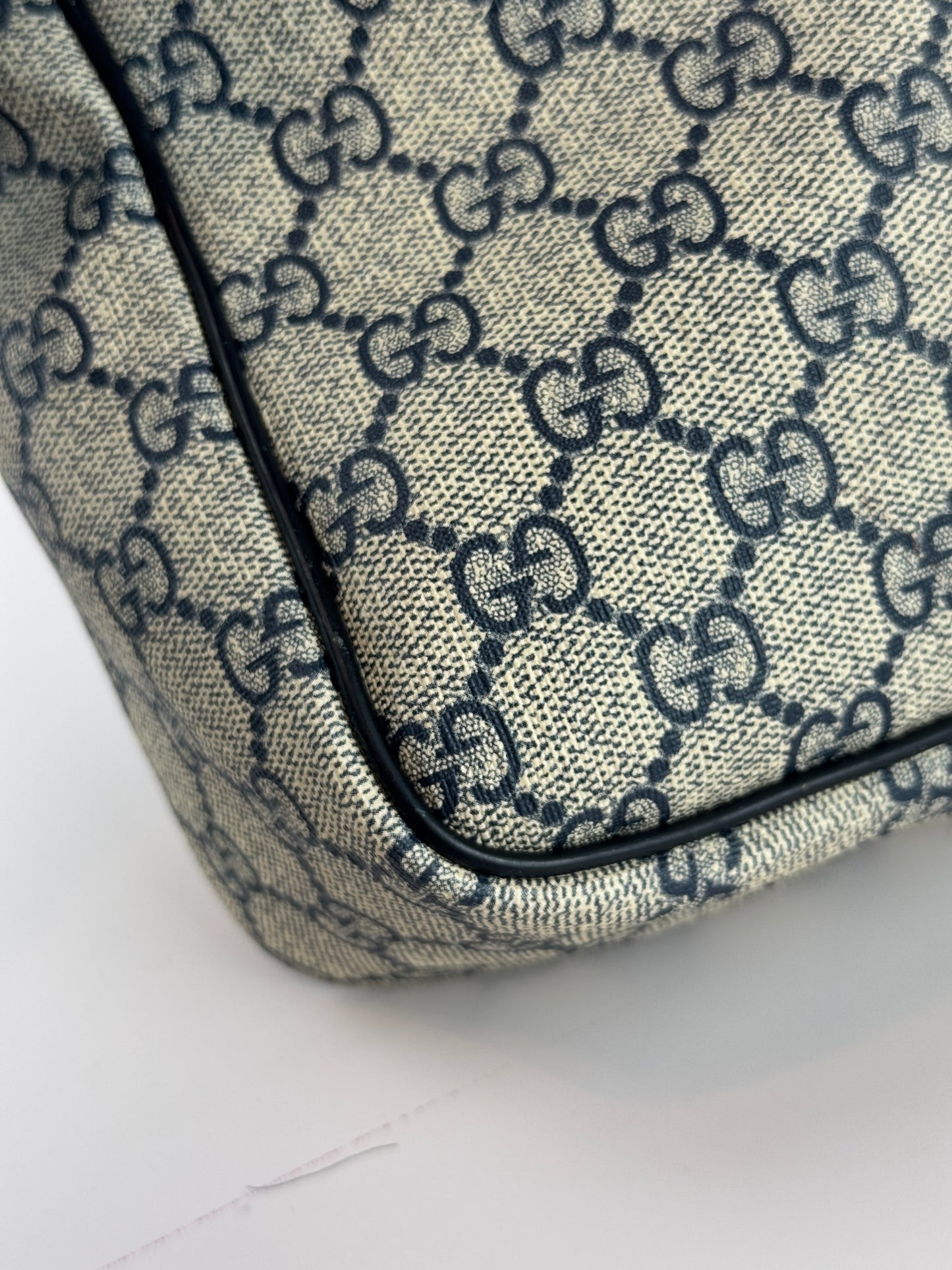GUCCI Front  Zip Messenger Coated Canvas