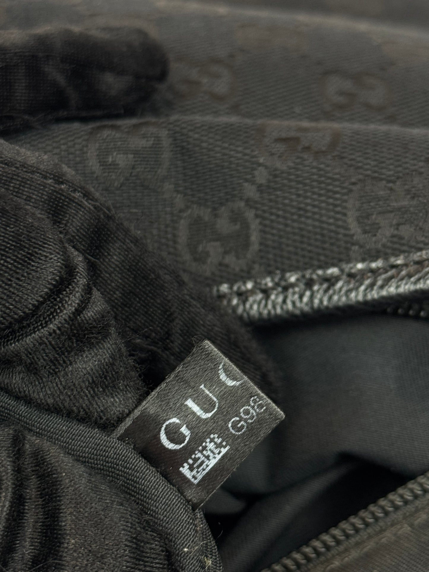 GUCCI Web Flap Messenger GG Canvas Black