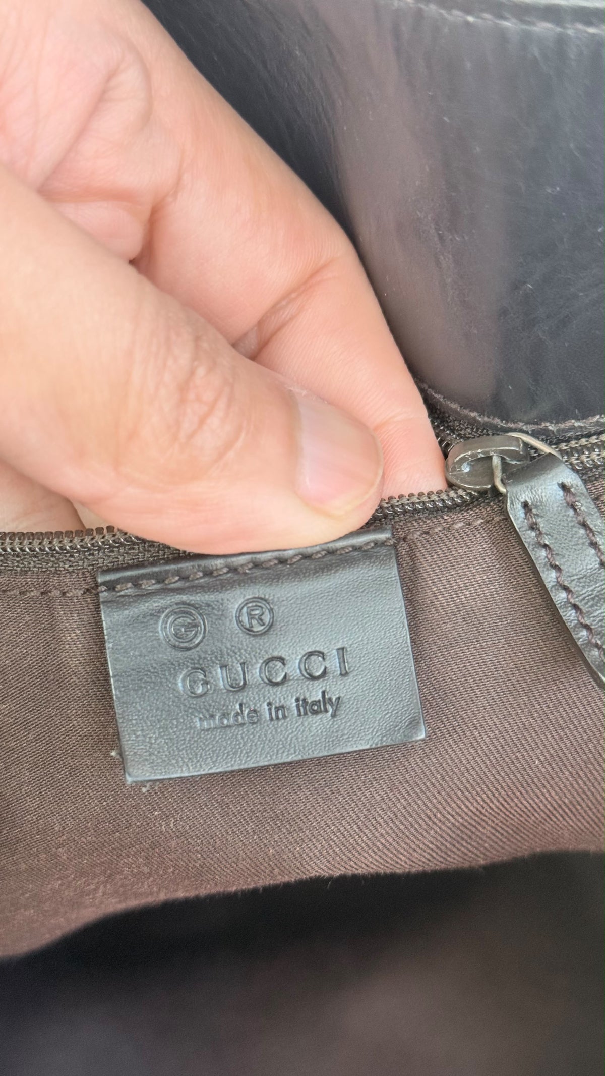 ັGUCCI Gifford Tote Danim Canvas