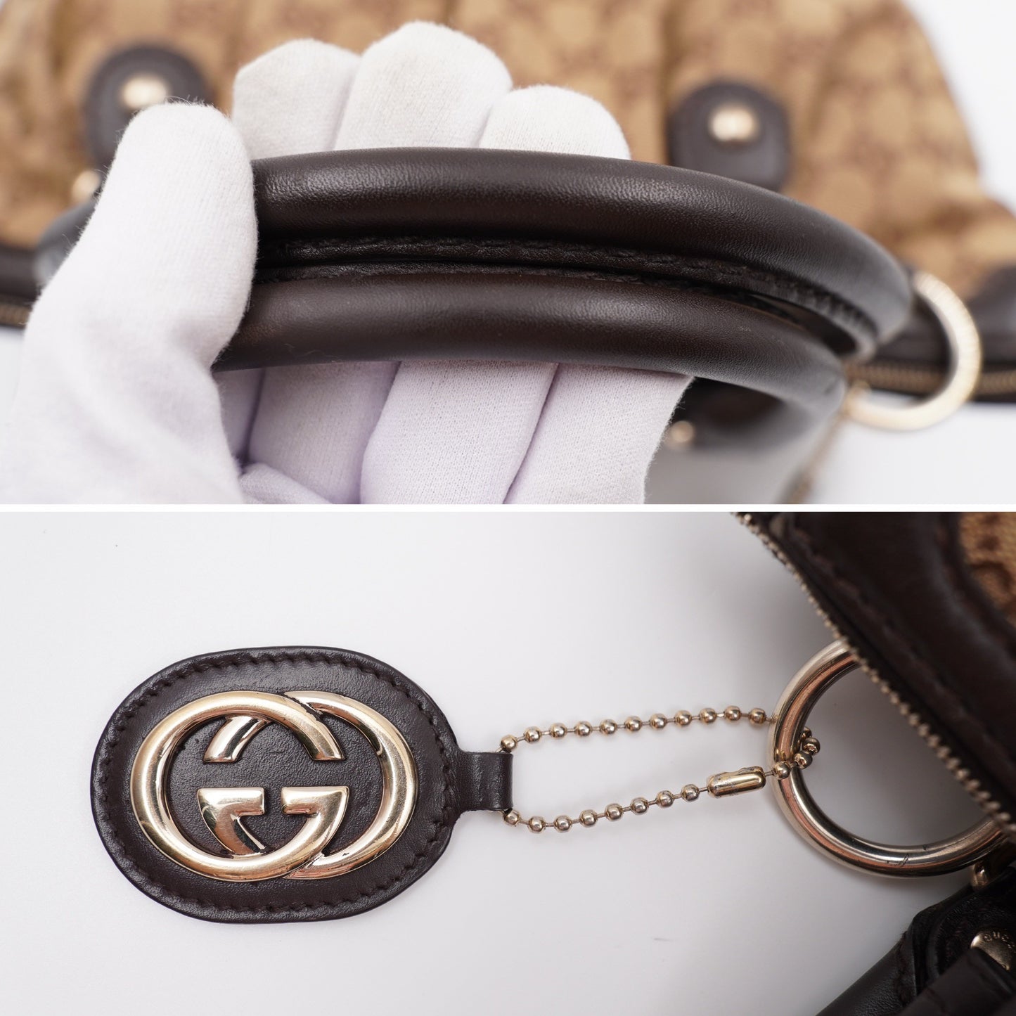 Gucci sukey  top handle monogram with strap
