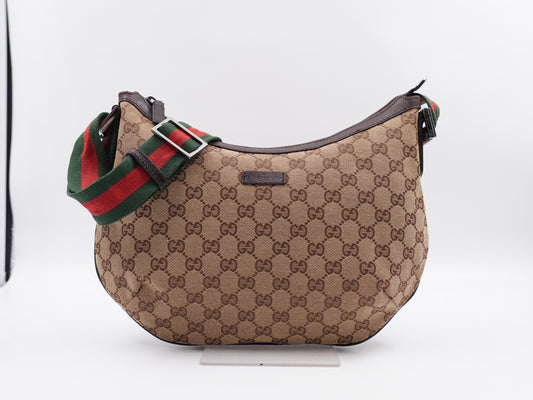 Gucci Web Halfmoon GG Canvas
