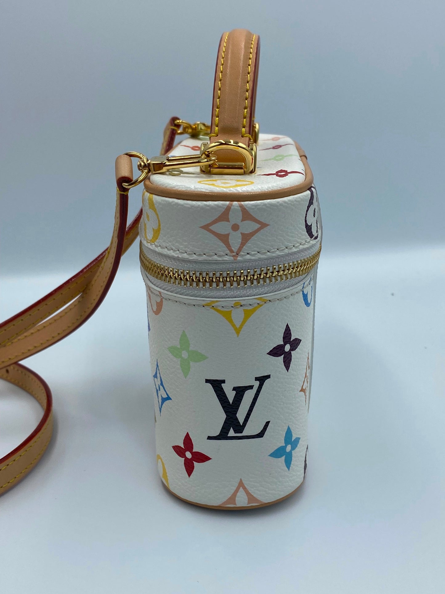 Louis Vuitton x Takashi Murakami Multicolor Monogram Vanity Chain pouch