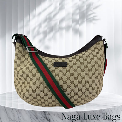 Gucci Half Moon Large Crossbody or Hobo Sherry line Strap