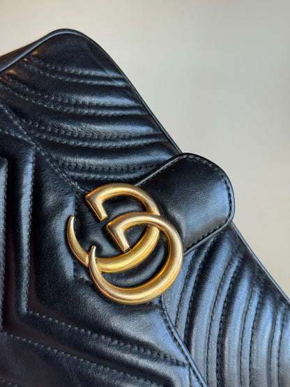 GUCCI GG Marmont Flap Matelasse Leather Small
