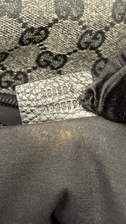 Gucci Denim Hysteria Double Buckles Messenger