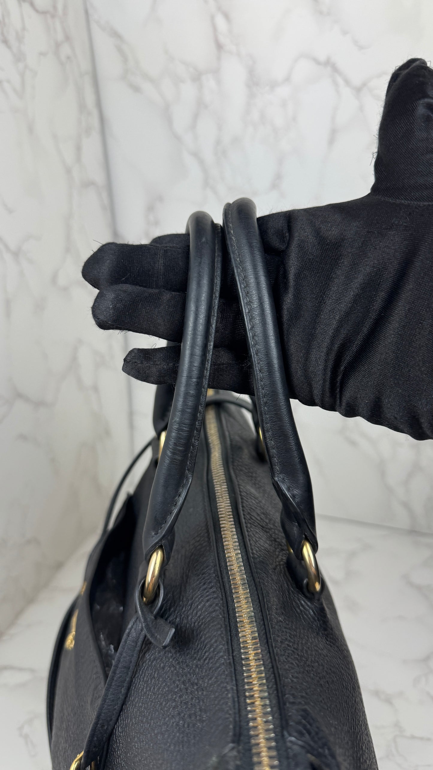 Prada Vitello Daino Leather Tote Black