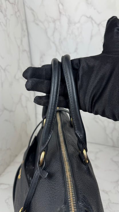 Prada Vitello Daino Leather Tote Black