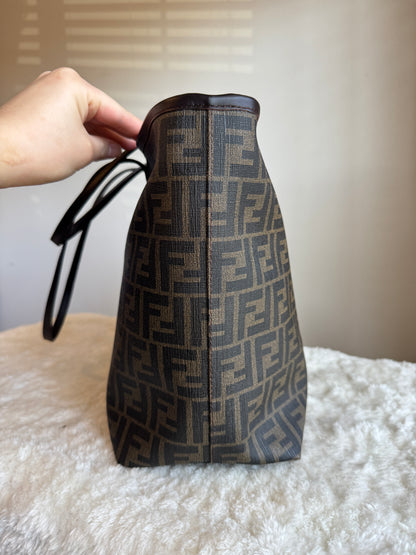 FENDI Roll Tote Zucca Coated Canvas Medium