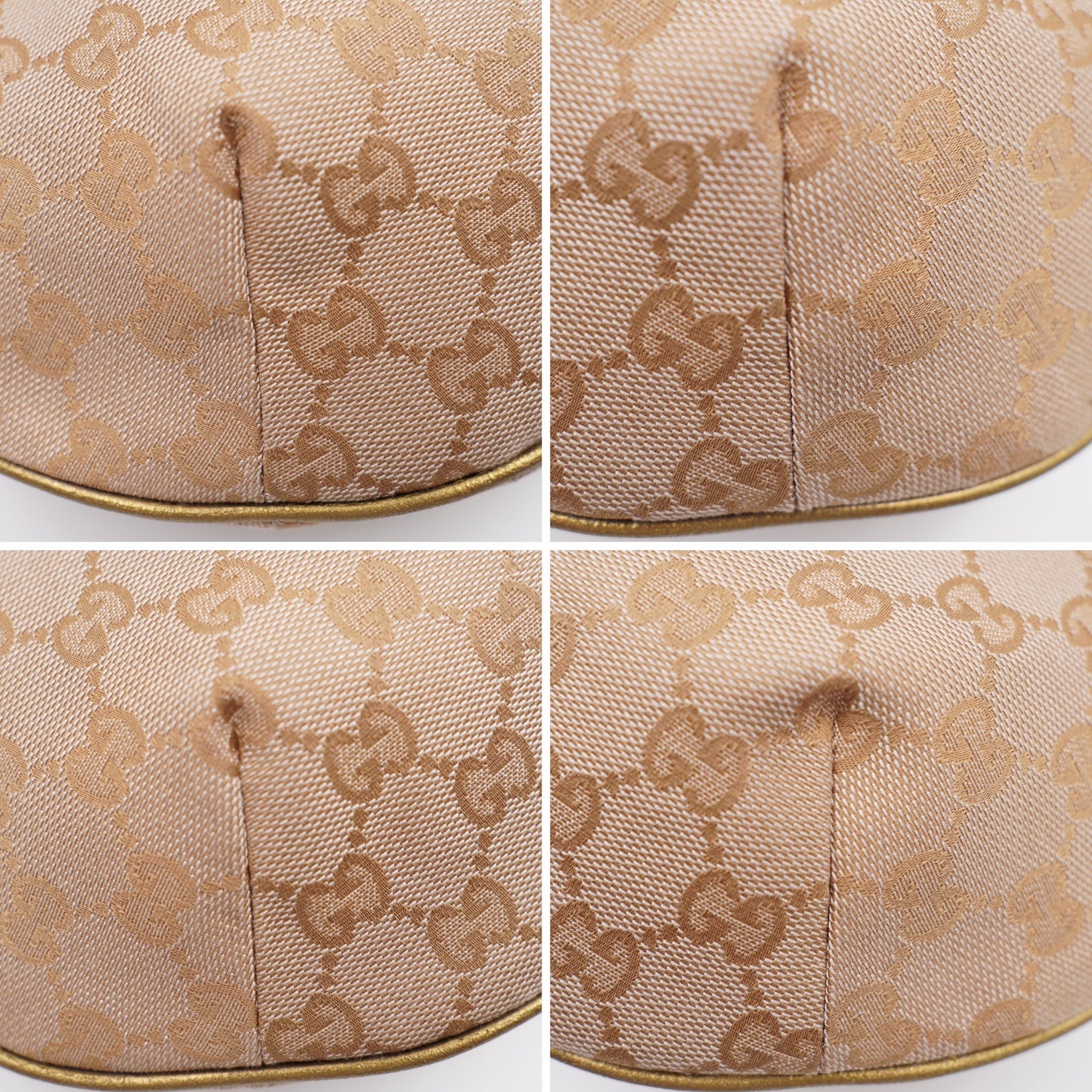 GUCCI Half-moon GG Canvas Crossbody Bag (Vintage)