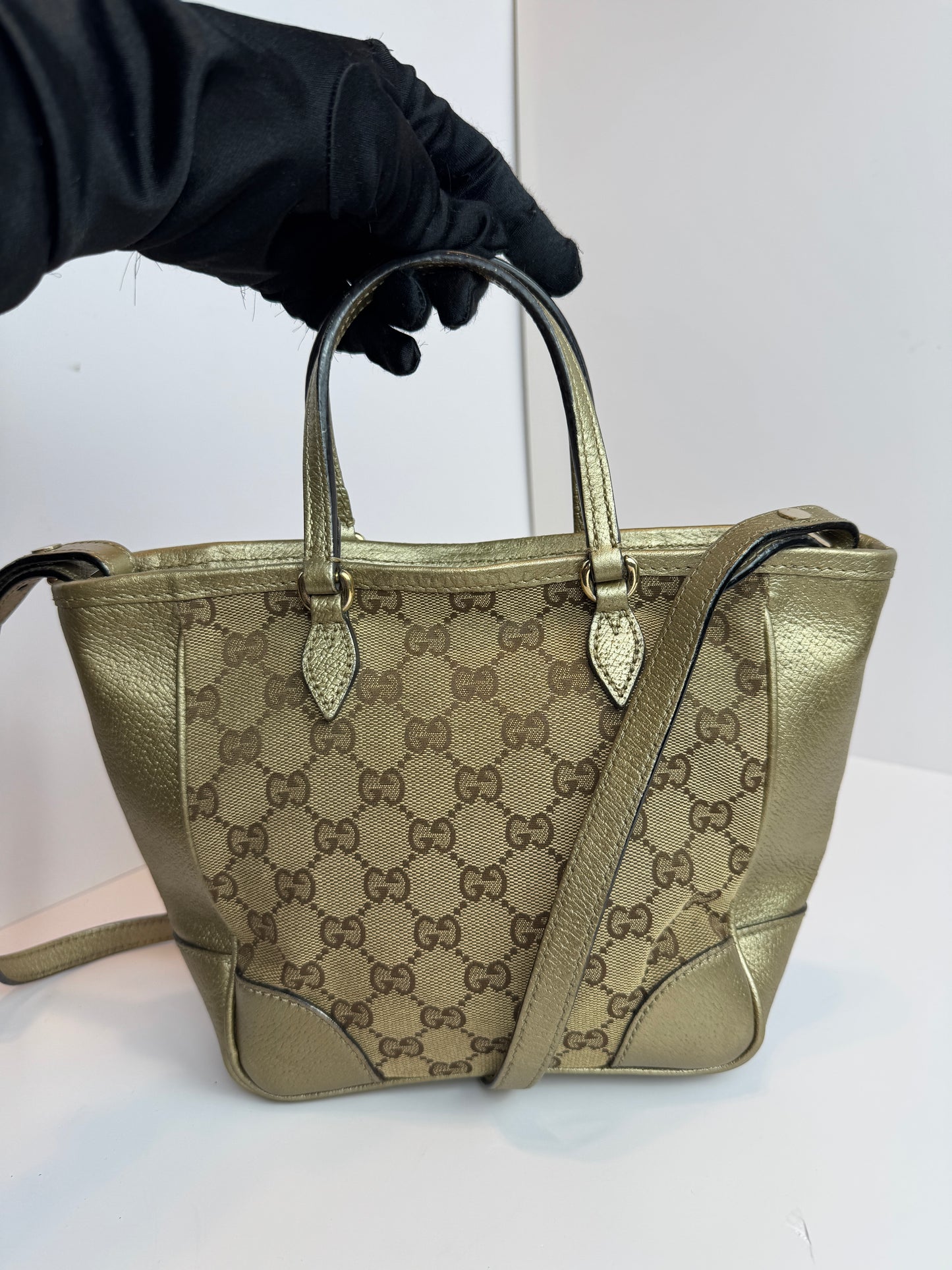 GUCCI Bree GG Canvas Small