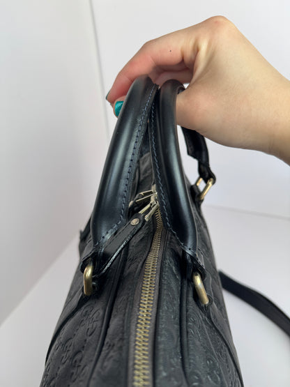 Gucci Briefcase Monogram GG Leather Black