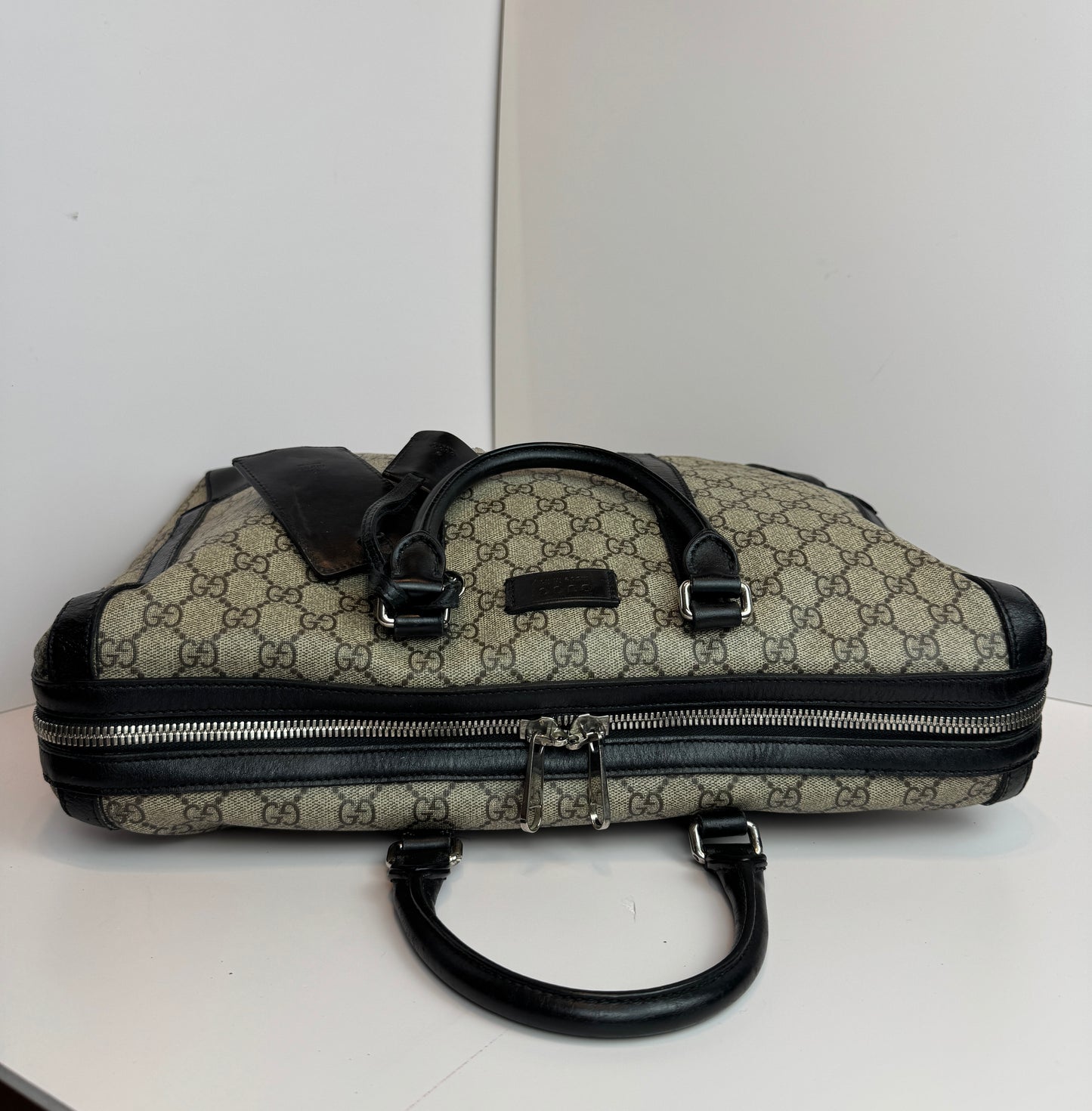GUCCI Eden Briefcase GG Supreme Canvas Bag
