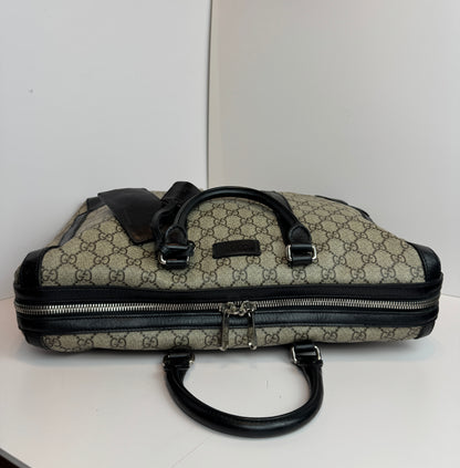 GUCCI Eden Briefcase GG Supreme Canvas Bag
