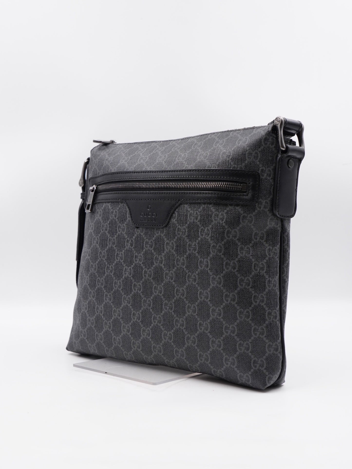 Gucci Front zip messenger Black