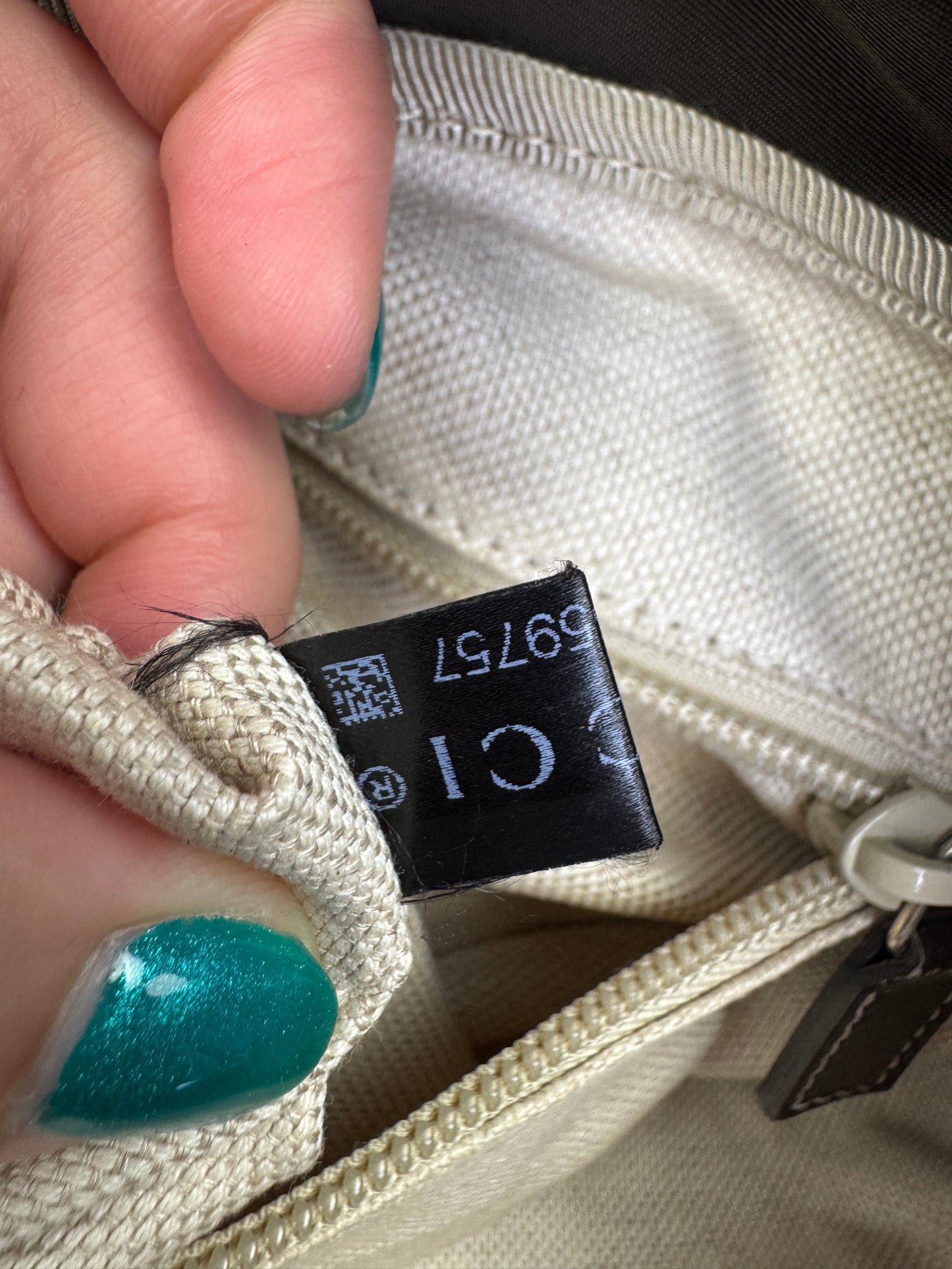 Gucci Buckle Backpack GG Coated Canvas Medium