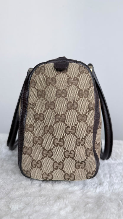 GUCCI Abbey Small Boston Dark Brown