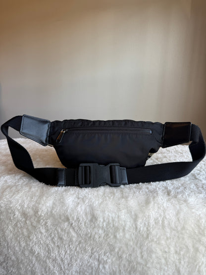 BURBERRY Nylon Check Sonny Bum bag Achieve beige Black