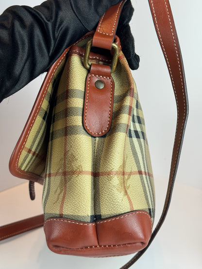 BURBERRY Haymark Check Messenger bag