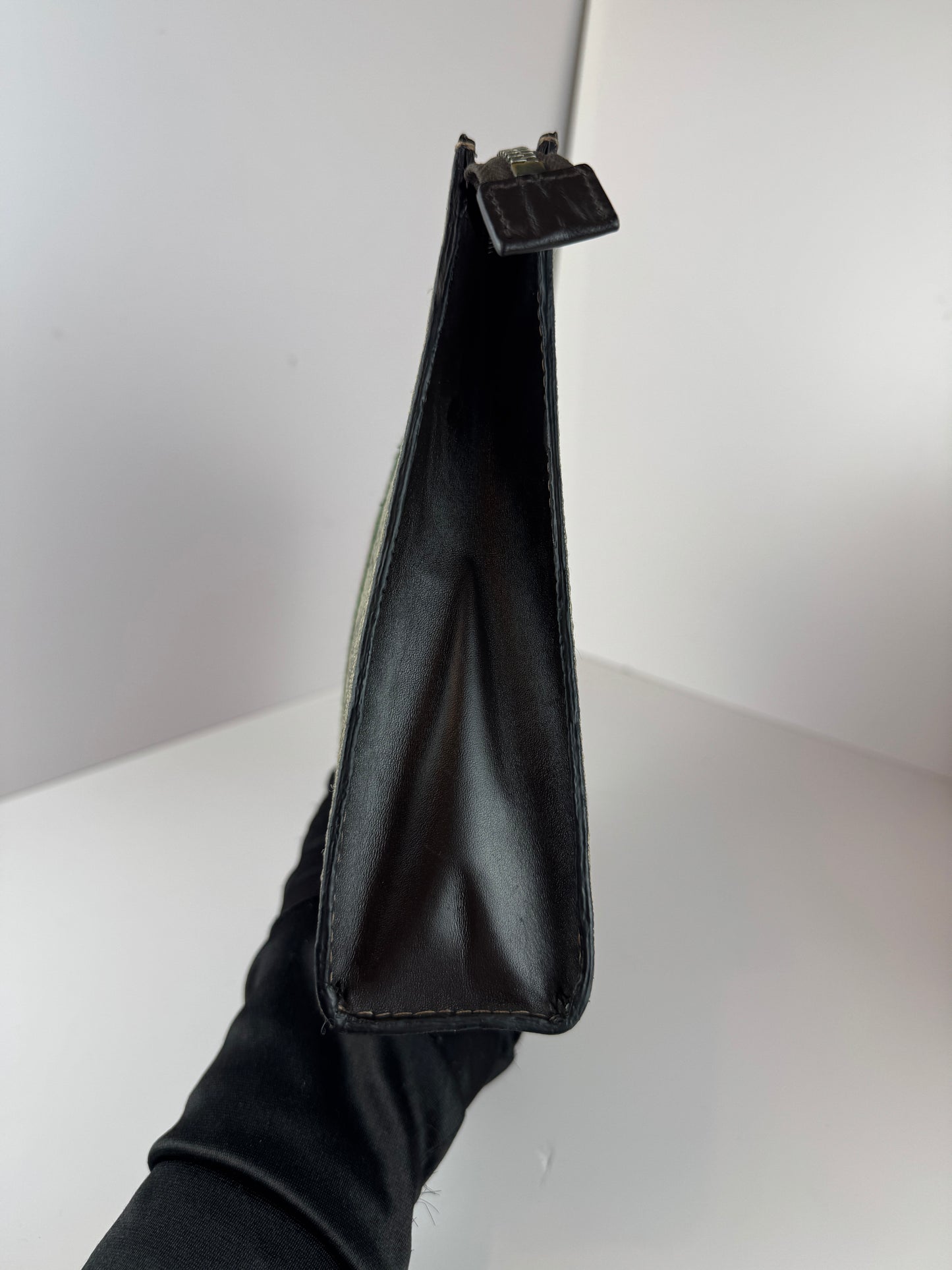 Gucci Web Clutch GG Supreme Coated  Canvas