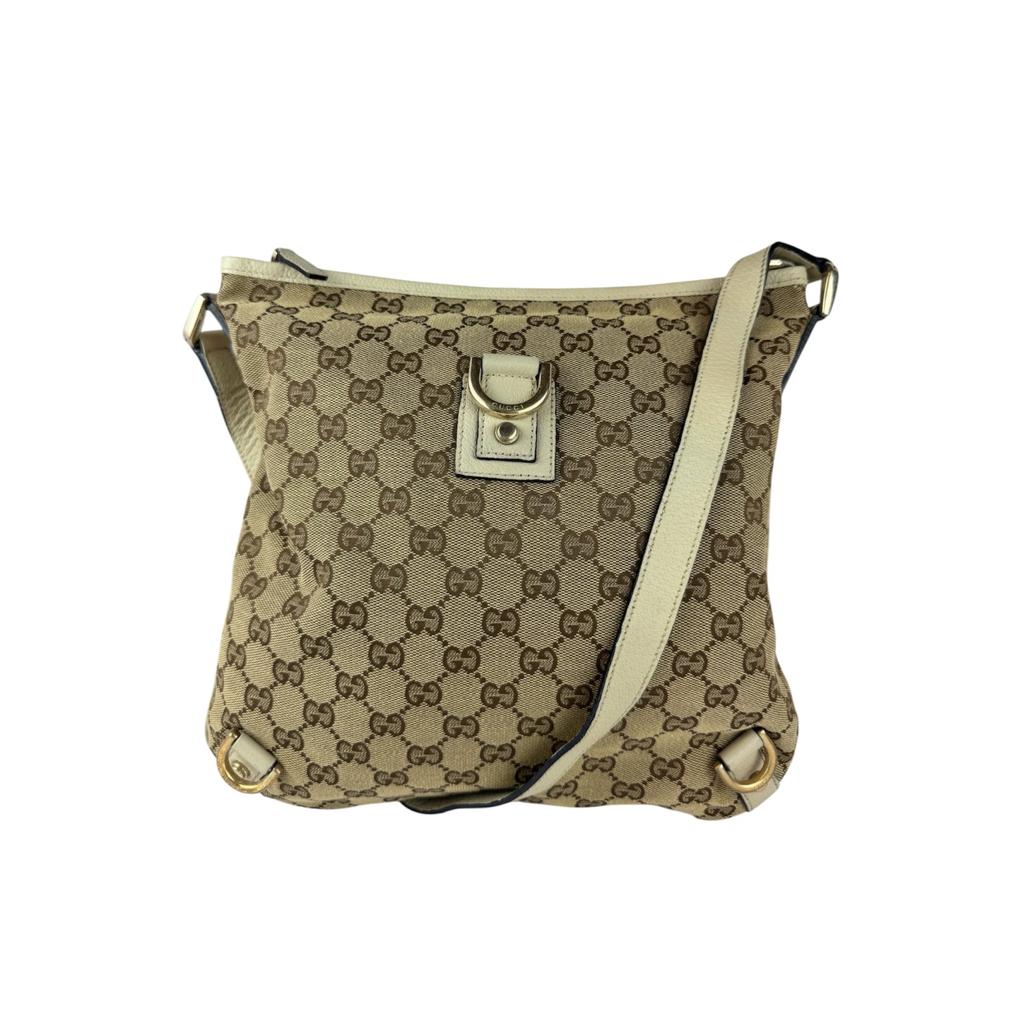 GUCCI Abbey Messenger GG Canvas