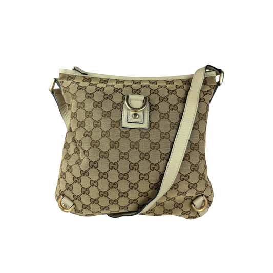 GUCCI Abbey Messenger GG Canvas