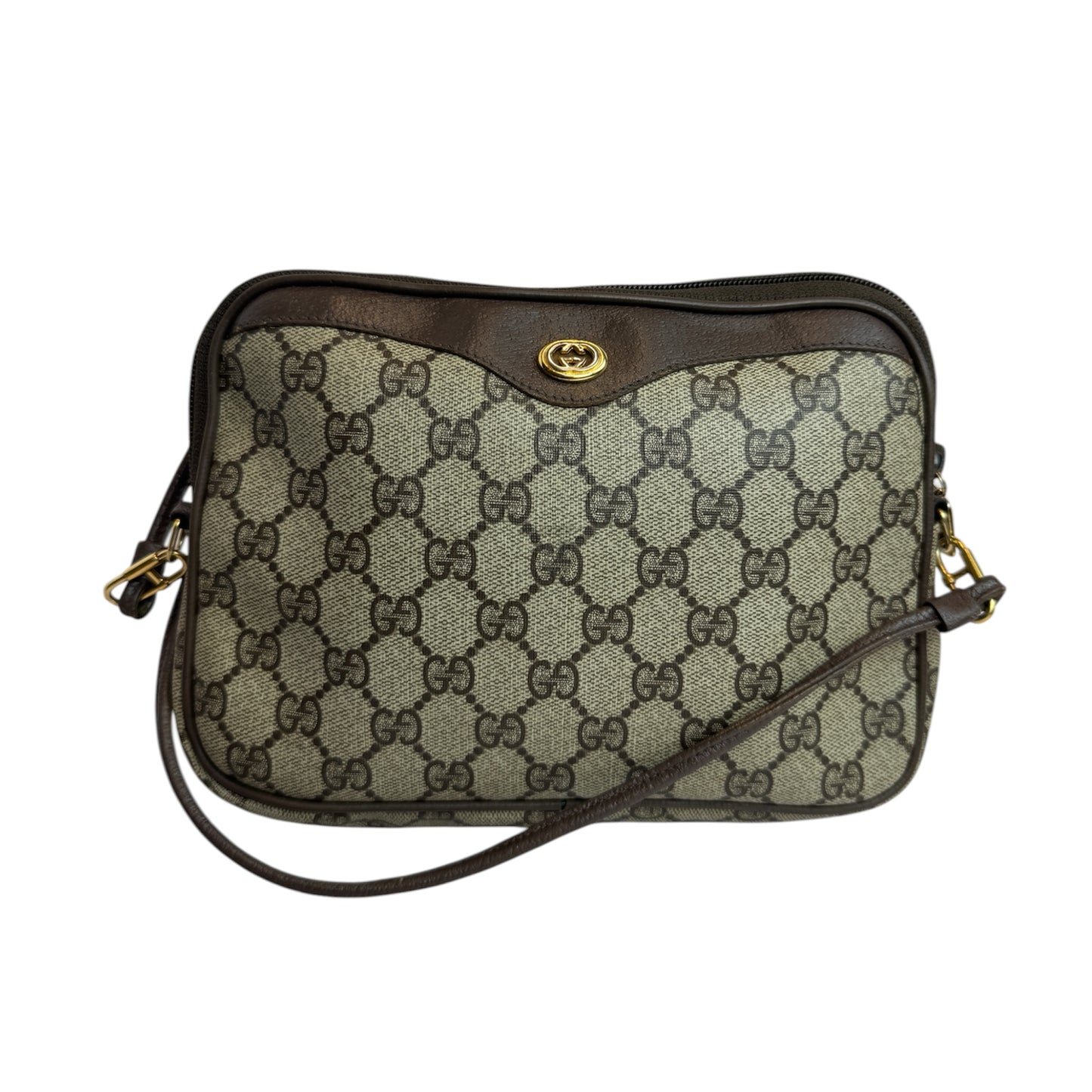 GUCCI Vintage Crossbody GG Coated Canvas
