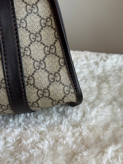 GUCCI GG Supreme Bardot Medium Coated Canvas