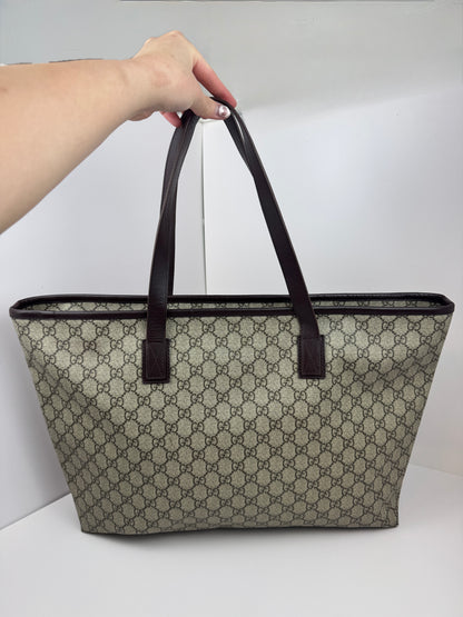 Gucci Tote Large GG Coated Canvas