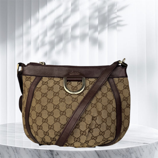 Gucci Abbey D-ring GG Canvas Brown