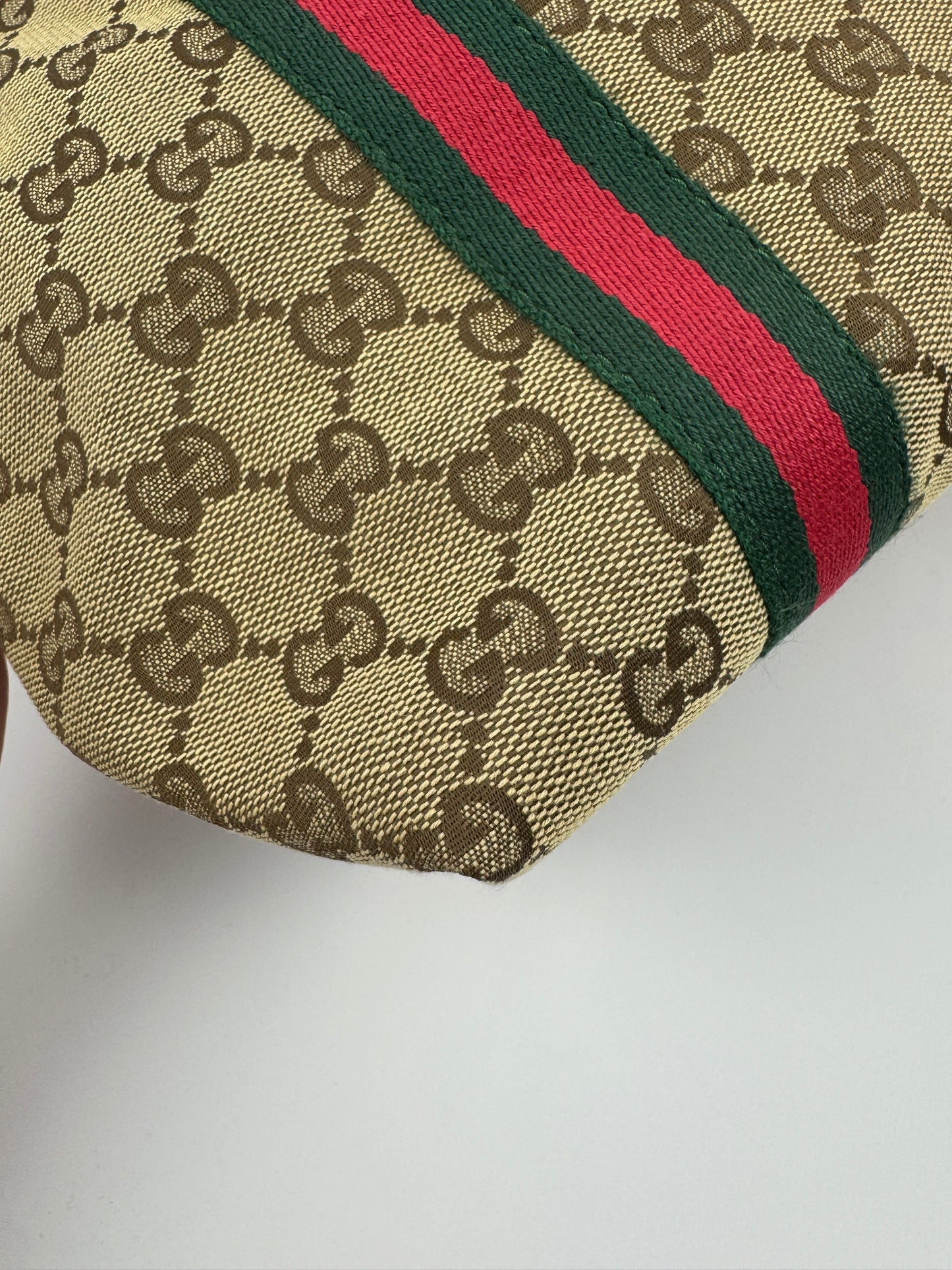 Gucci Web Tote GG Canvas White