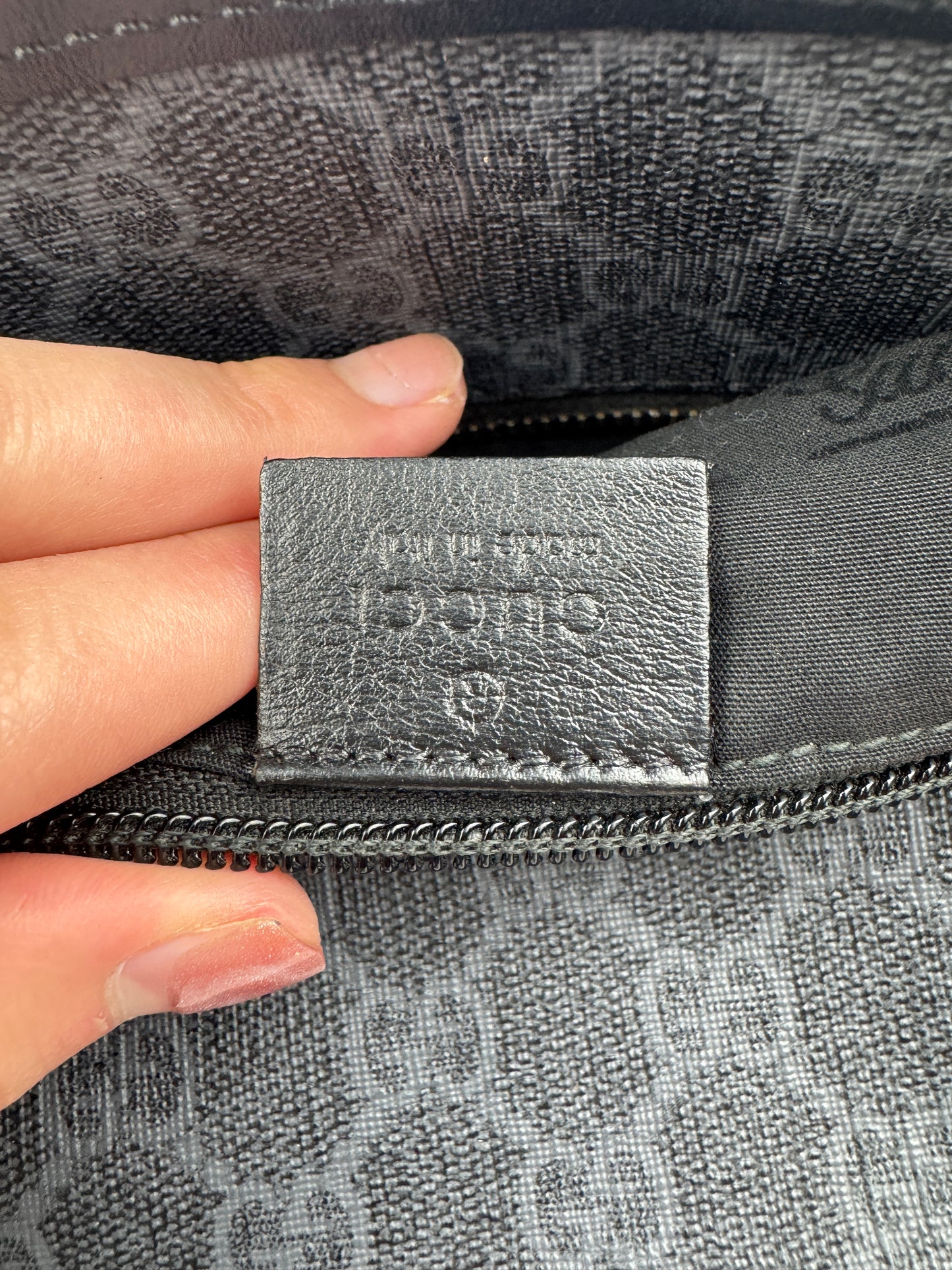 Gucci Large Tote GG Supreme Coated Canvas Black