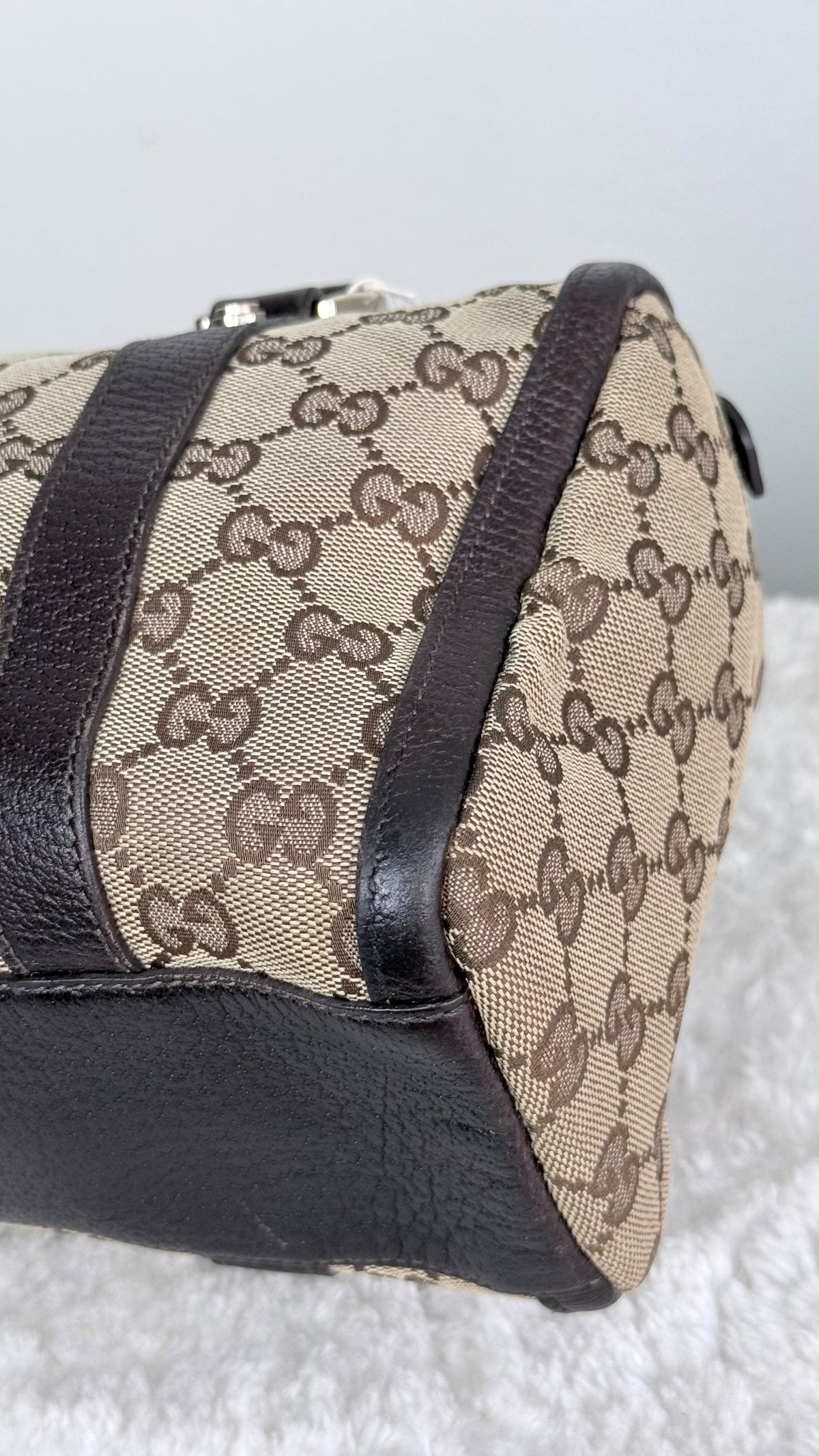 GUCCI Abbey Small Boston Dark Brown