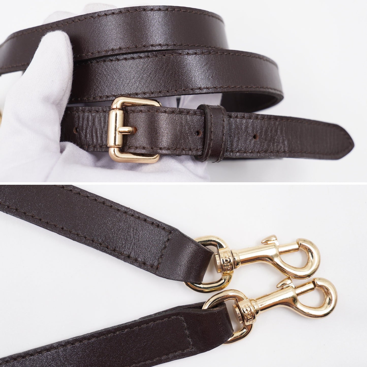 Gucci GG Supreme Canvas Tote with Strap Brown