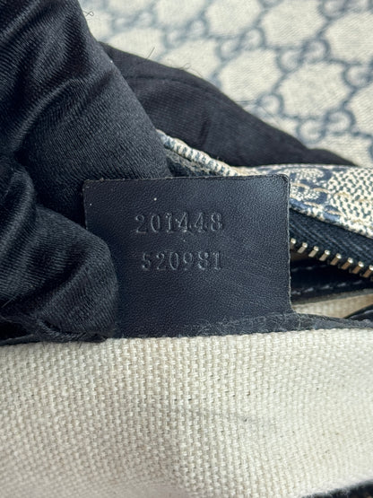 GUCCI Front  Zip Messenger Coated Canvas