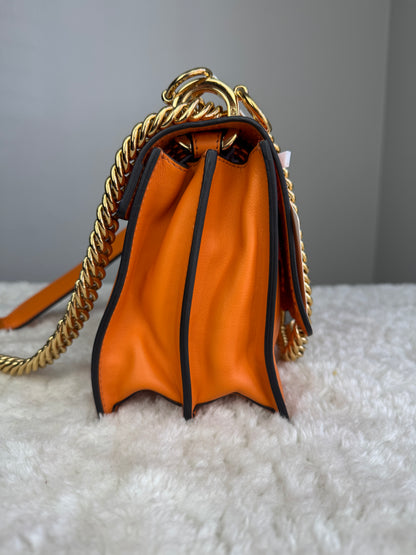 FENDI Vitello Grace Kan I crossbody Leather red